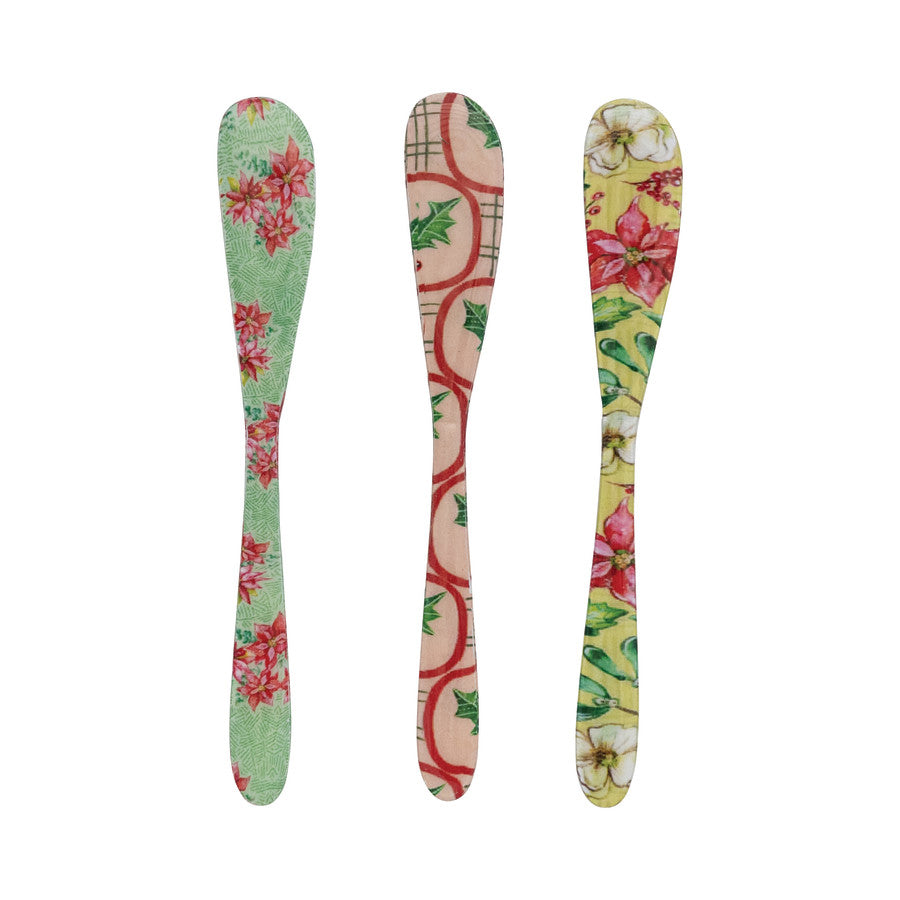 Creative Coop Floral Holiday Enamaled Spreader XS7879