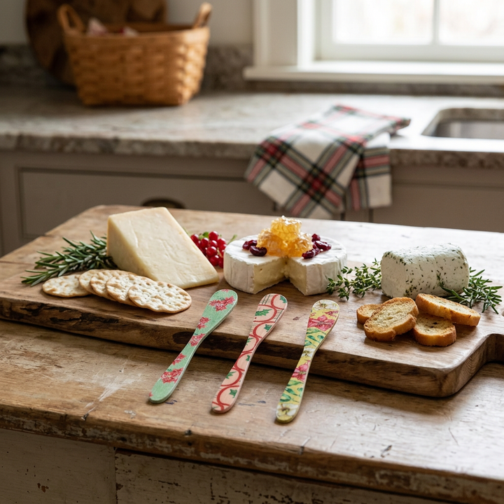 Creative Coop Floral Holiday Enamaled Spreader XS7879