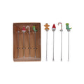 Creative Coop Holiday Icon Cocktail Picks XS8734