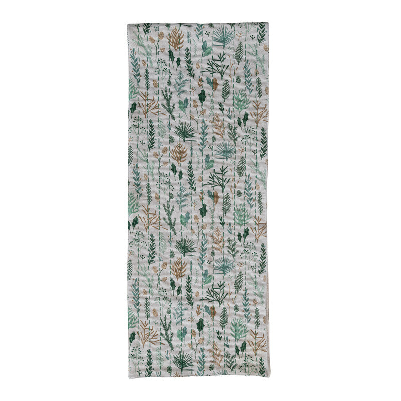 Creative Coop Botanical Table Runner XS9147