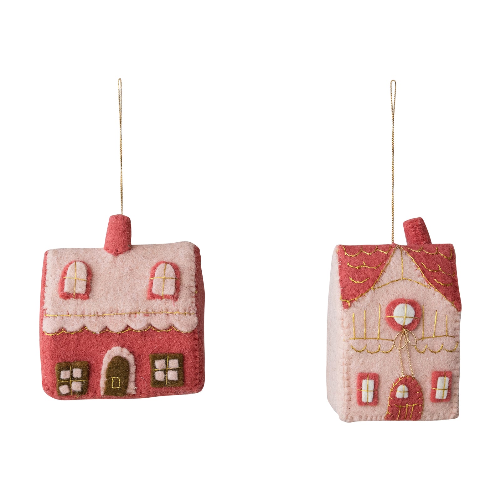Creative Coop Felt House Ornament XS9872