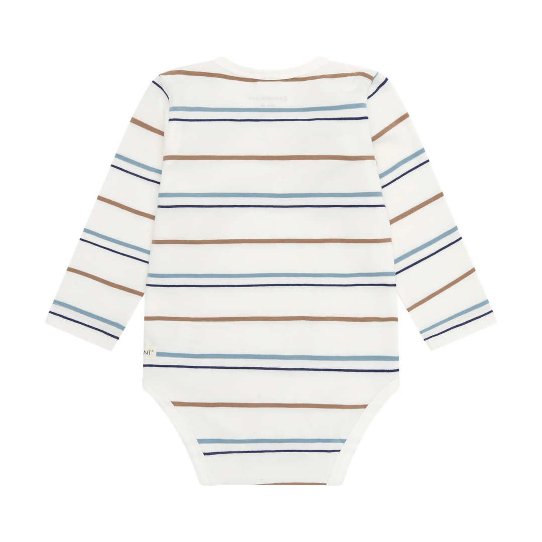 Enfant Baby Boy Long Sleeve Stripe Bodysuit   215389-1021