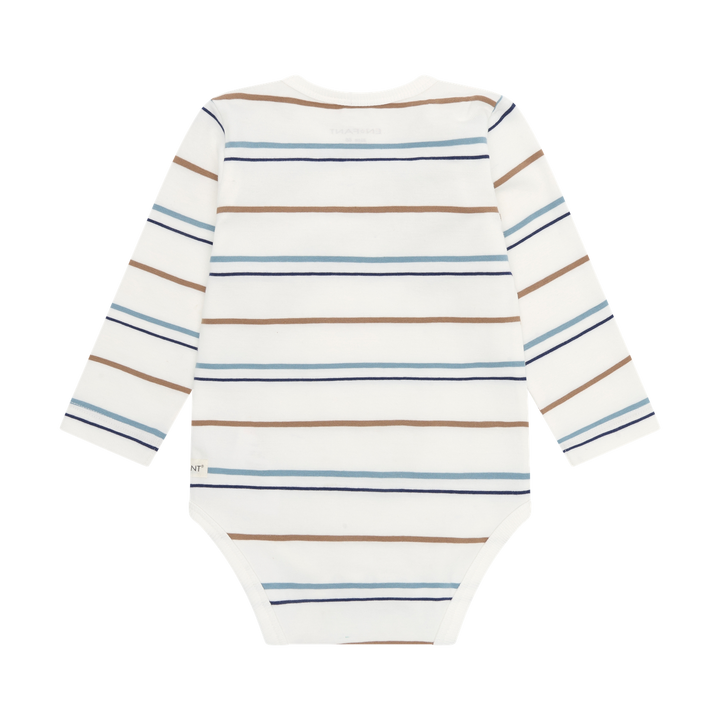 Enfant Baby Boy Long Sleeve Stripe Bodysuit   215389-1021