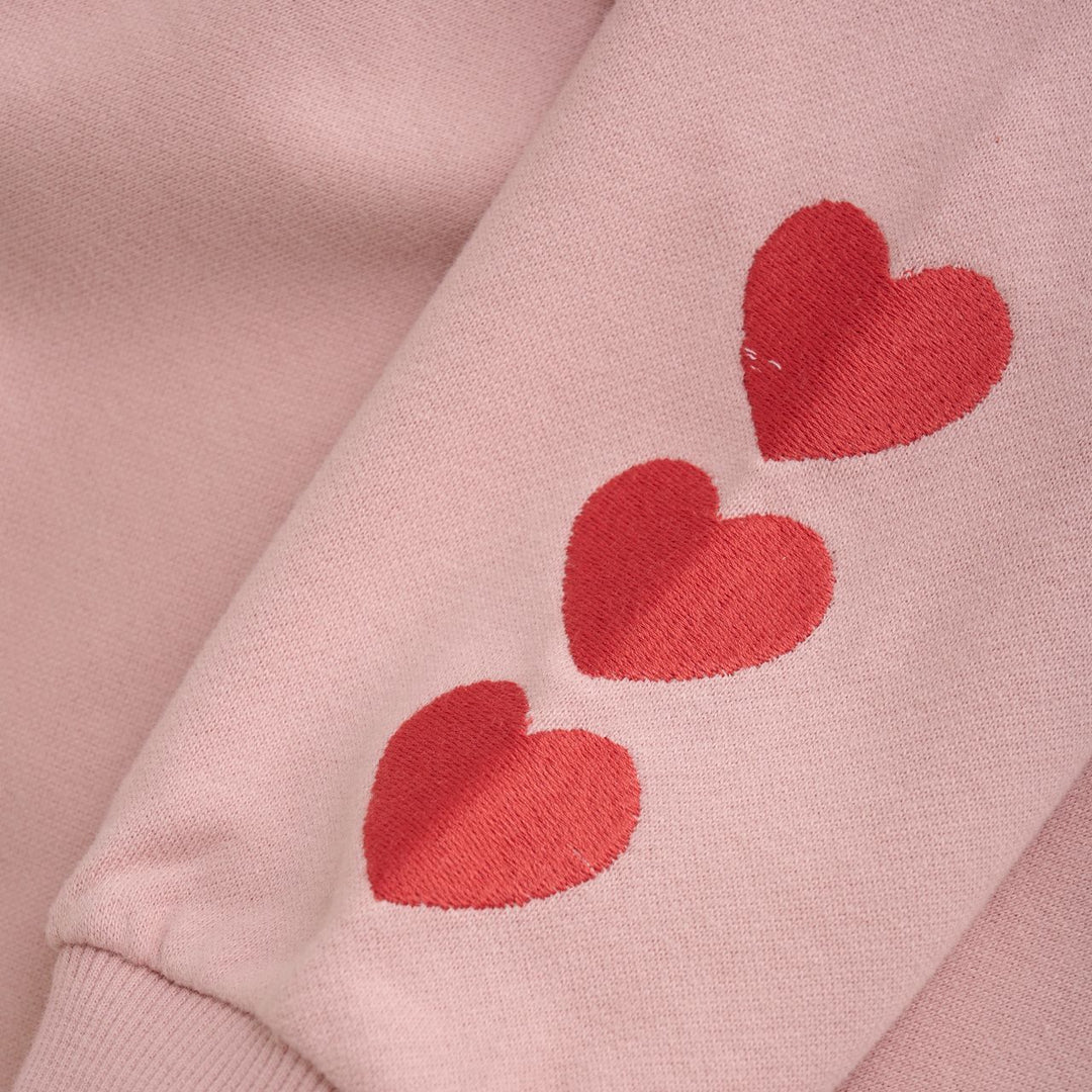 Daily Seven Girls Sweatshirt with Heart Embroidery   930284-5013 **
