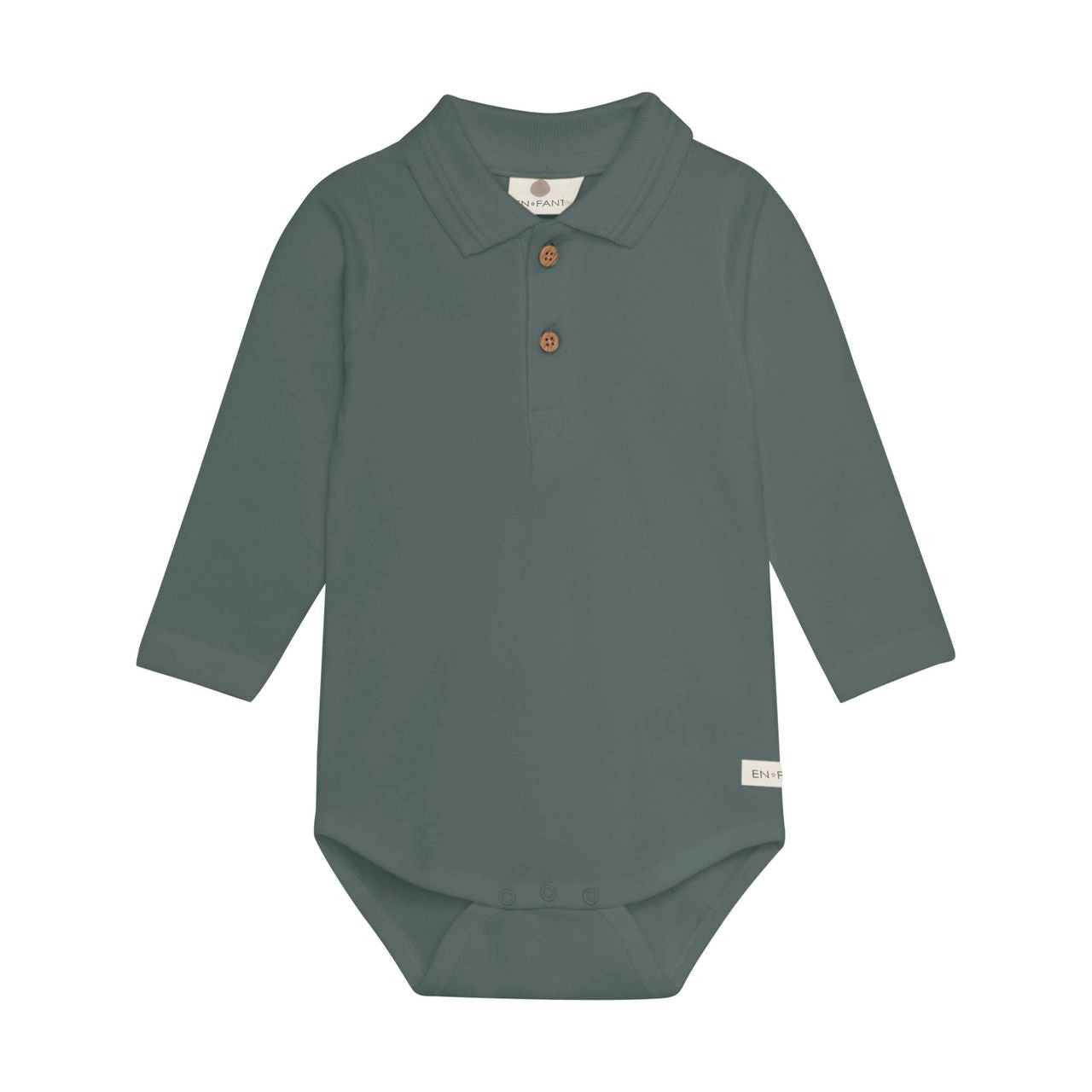 Enfant Baby Boy Long Sleeve Onesie Polo Style   215352-9751
