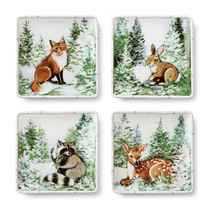 Certified International Winter Cabin Dessert Plate 44836