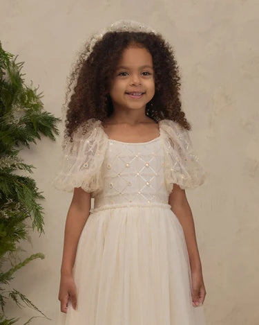 Noralee Girls Dorothy Dress    NL140PRNC    Ivory