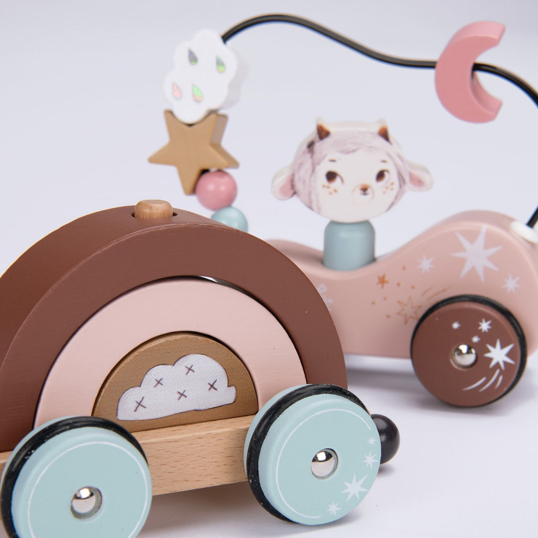 Moulin Roty Pull Along Activity Train   715367  Apres la Pluie