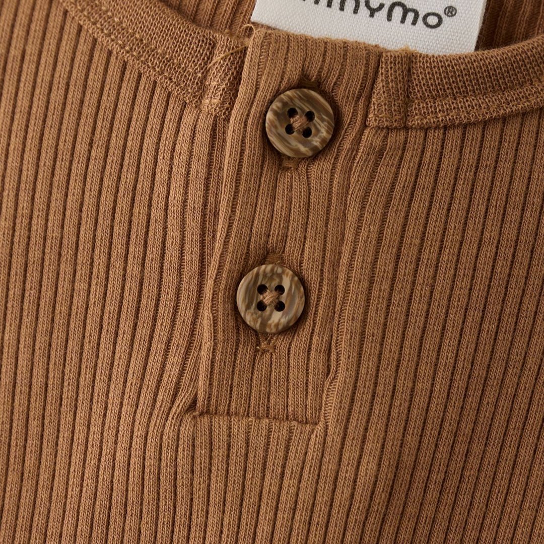 Minymo Baby Long Sleeve Rib Bodysuit  114052-2200