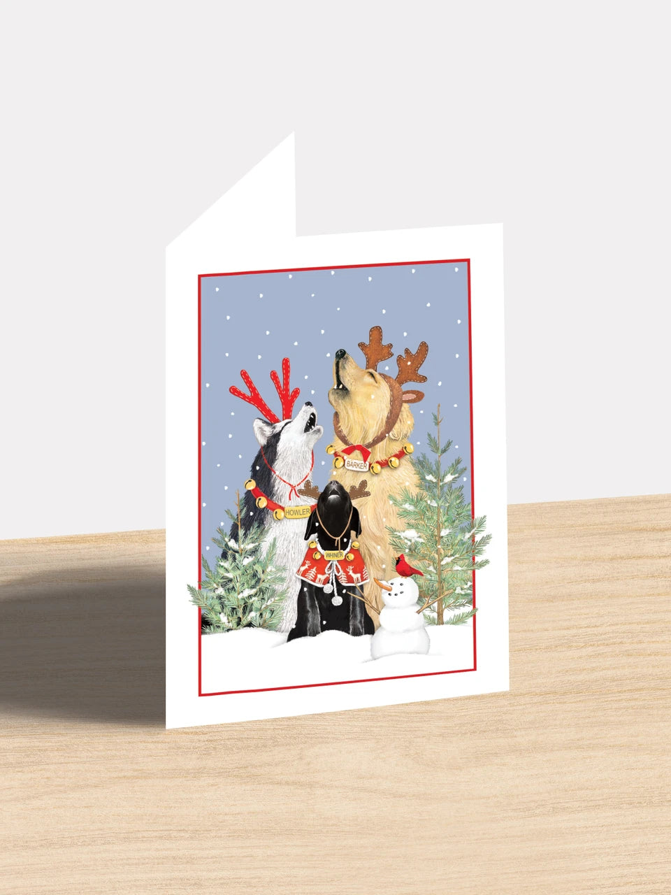 Christmas Card  SUGX05  Singing Dogs