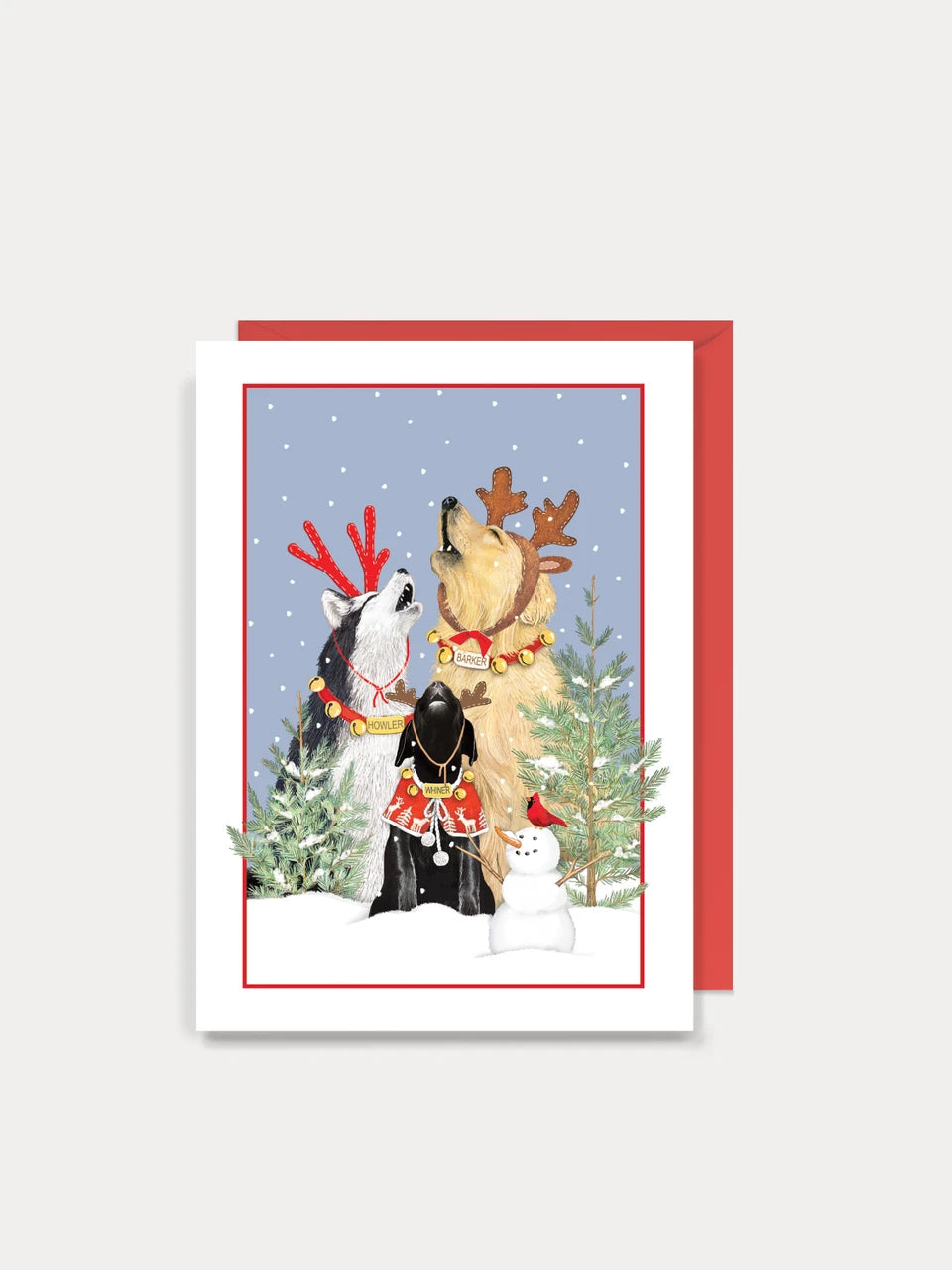 Christmas Card  SUGX05  Singing Dogs