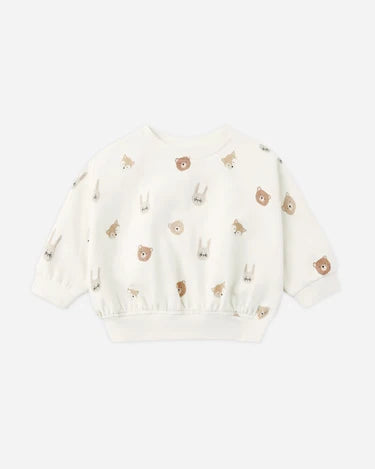 Quincy Mae Baby Relaxed Fleece Sweatshirt   QM454LINS   Critters