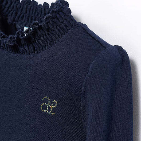 Abel & Lula Ribbed Long Sleeve Turtleneck   5672-56  Marino