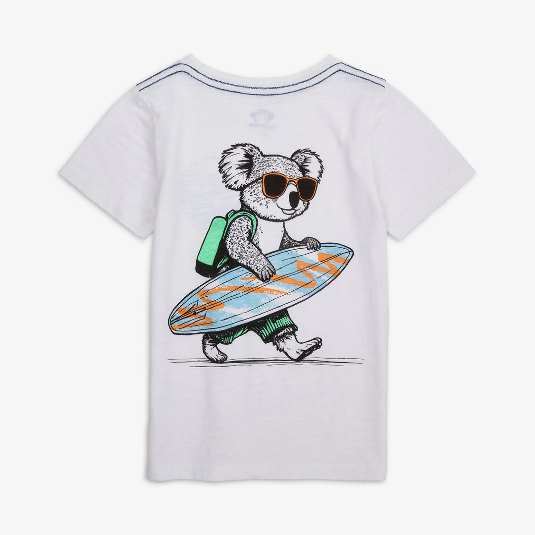 Appaman Boys Short Sleeve Graphic Tee   F1T5-WH   White