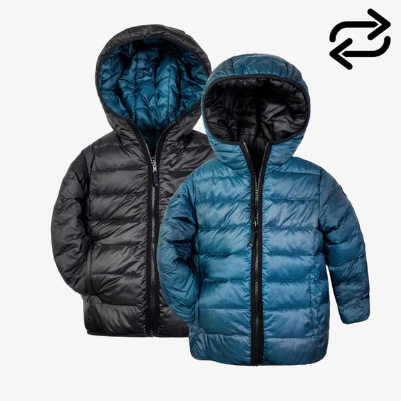 Appaman Boys Reversible Puffer  C5RP  Blue Wave *