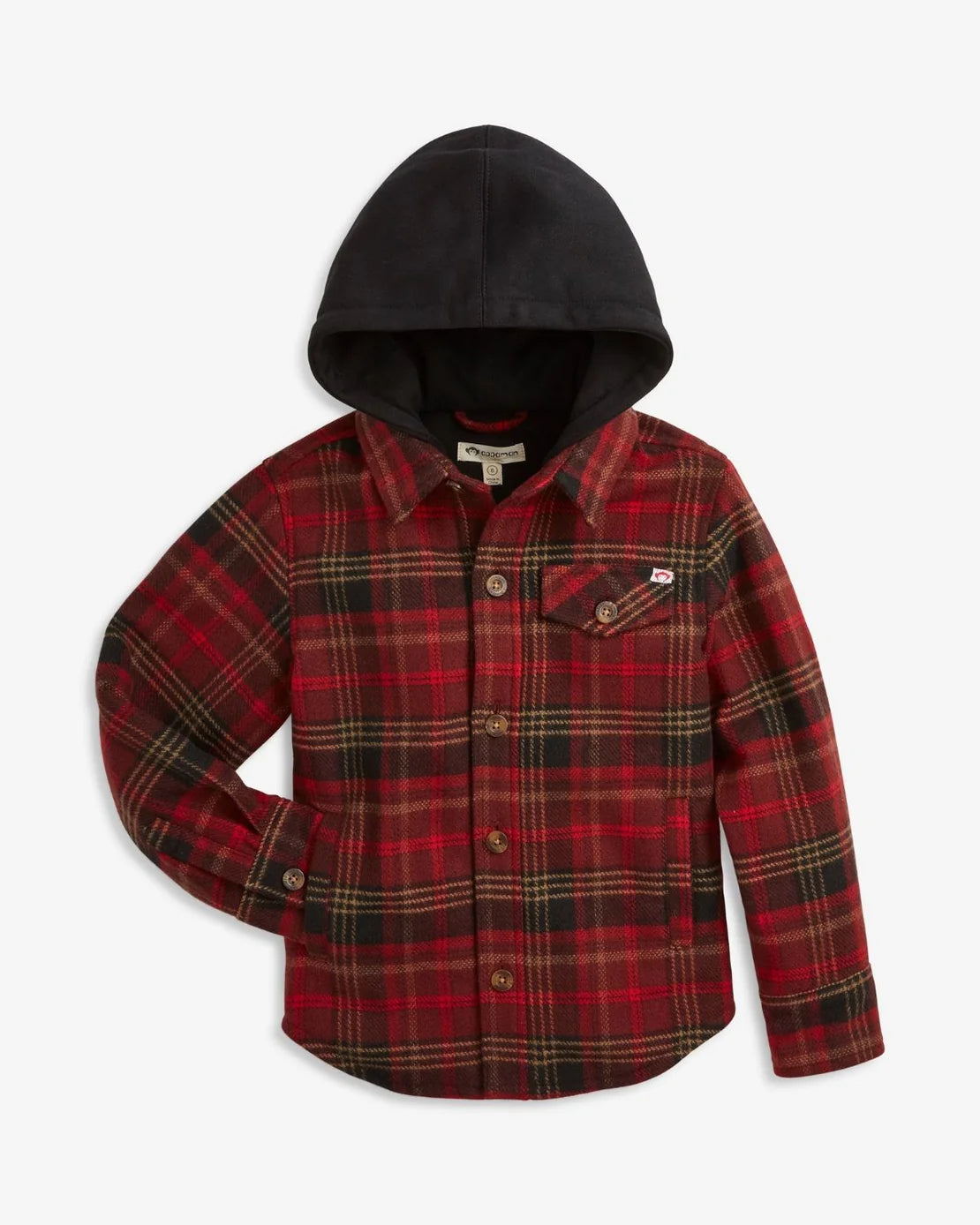 Appaman Boys Glen Hooded Shirt   G9GHS-RAB   Red & Black Plaid