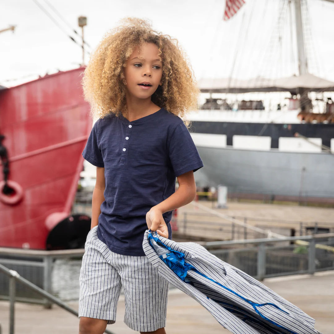 Appaman Boys Day Party Henley   F1DPH-NV   Navy