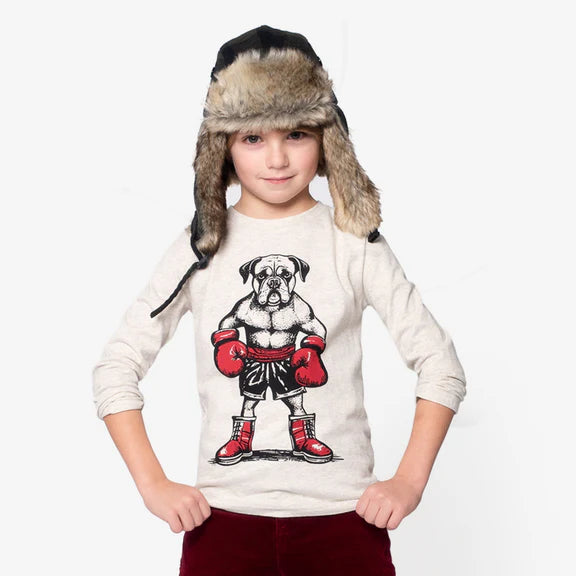 Appaman Boys The Boxer Tee - E1T92  Cloud Heather **