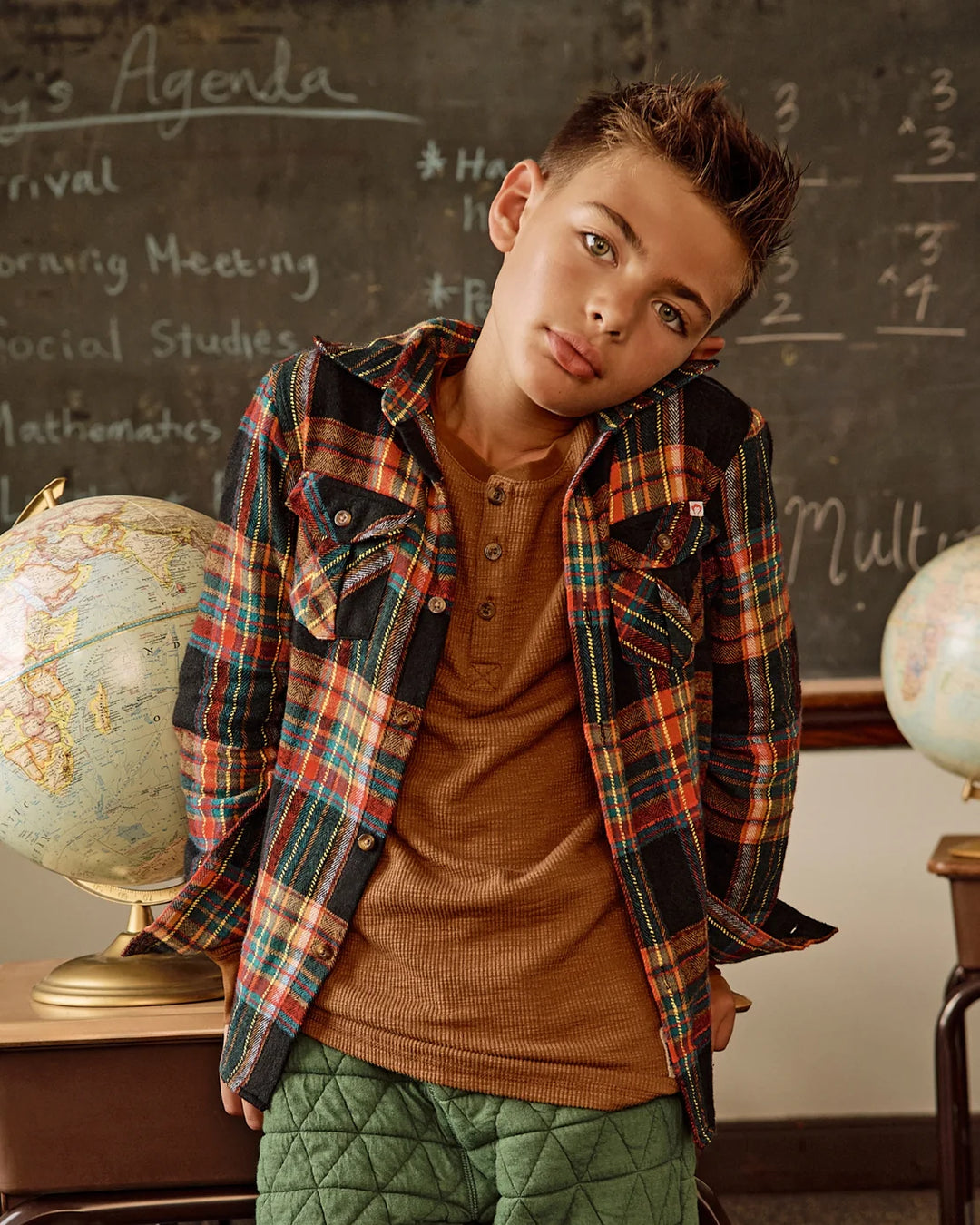 Appaman Boys Flannel Shirt   G9FL-VT   Vintage Tartan**