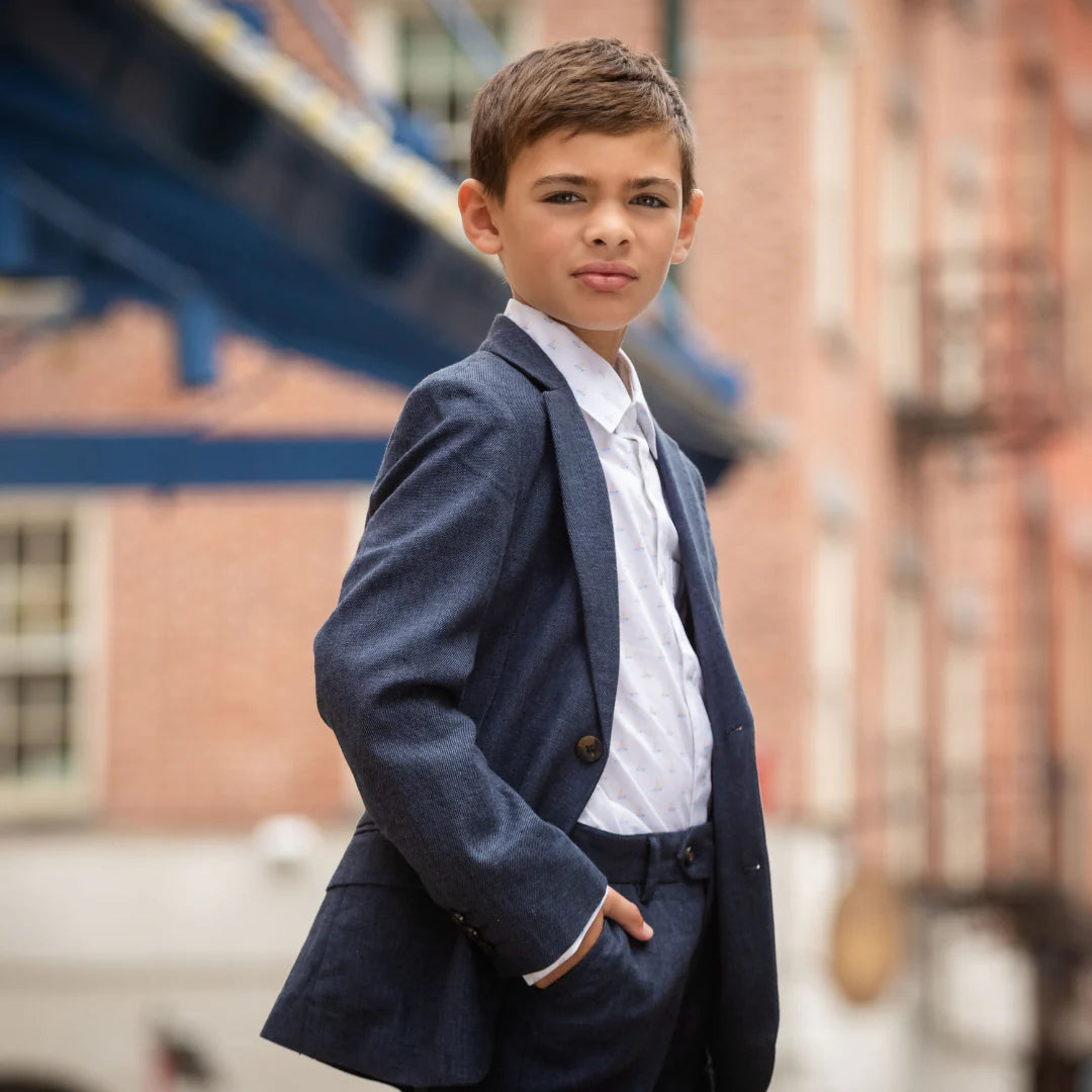 Appaman Boys Standard Dress Shirt    F8STA-MGS   Morning Sail