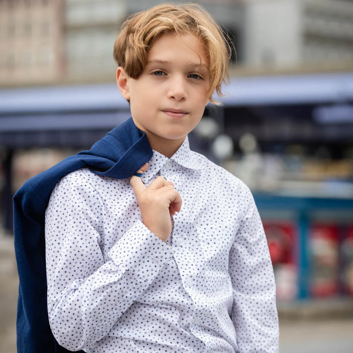 Appaman Boys Standard Dress Shirt   F8STA-PWP  Paw Prints