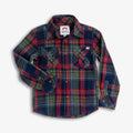 Appaman Boys Flannel Shirt  E9FL2  Navy Cranberry Plaid**