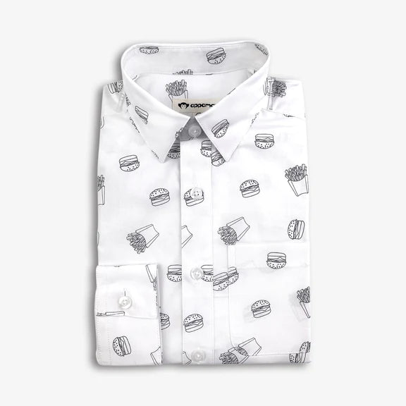 Appaman Boys Standard Shirt  D8STA-BAF  Burger & Fries *