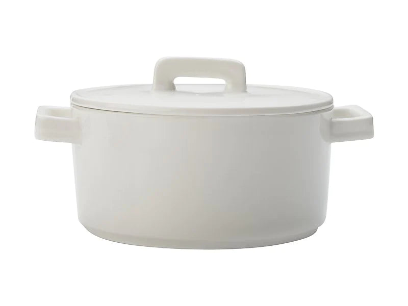 Maxwell Williams Epicurious Round Casserole with Lid  AW0262  White