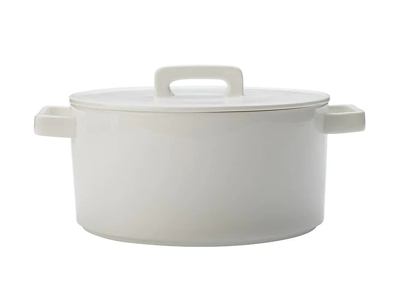 Maxwell Williams Epicurious Round Casserole with Lid  AW0309  White