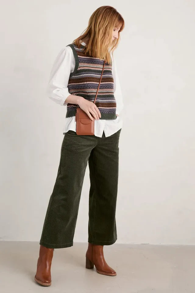 Seaglass Asphodel Trouser - Dark Seagrass