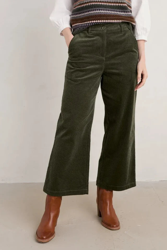 Seaglass Asphodel Trouser - Dark Seagrass