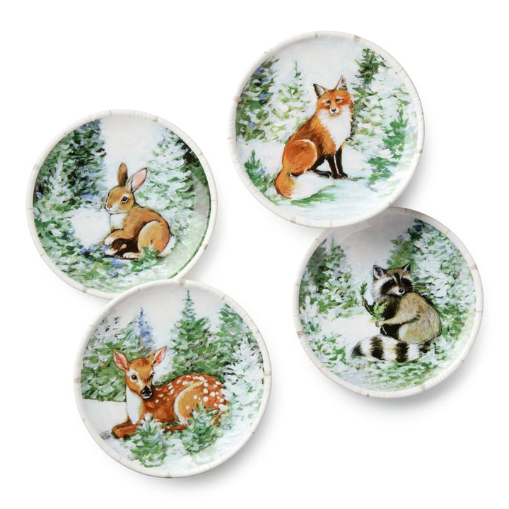 Certified International Winter Cabin Canape Plate 44843