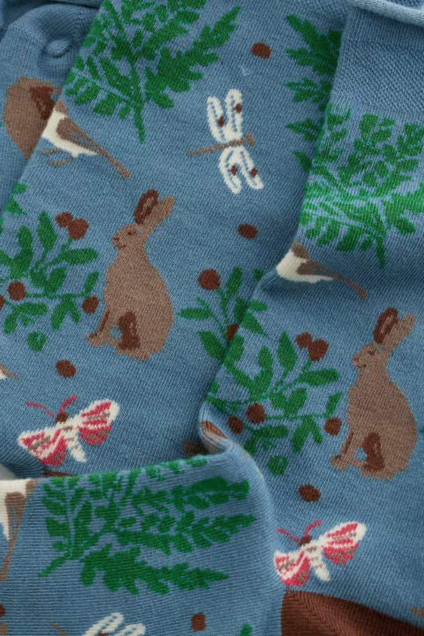Seasalt Bamboo Arty Socks  39021  Forest Ditsy Mix