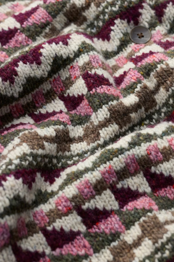 Seasalt Dawson Pick Fairisle Cardigan  39196  Dark Hellebore