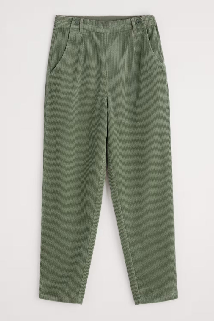 Seasalt Cord Trethorne Trouser Dusky Green