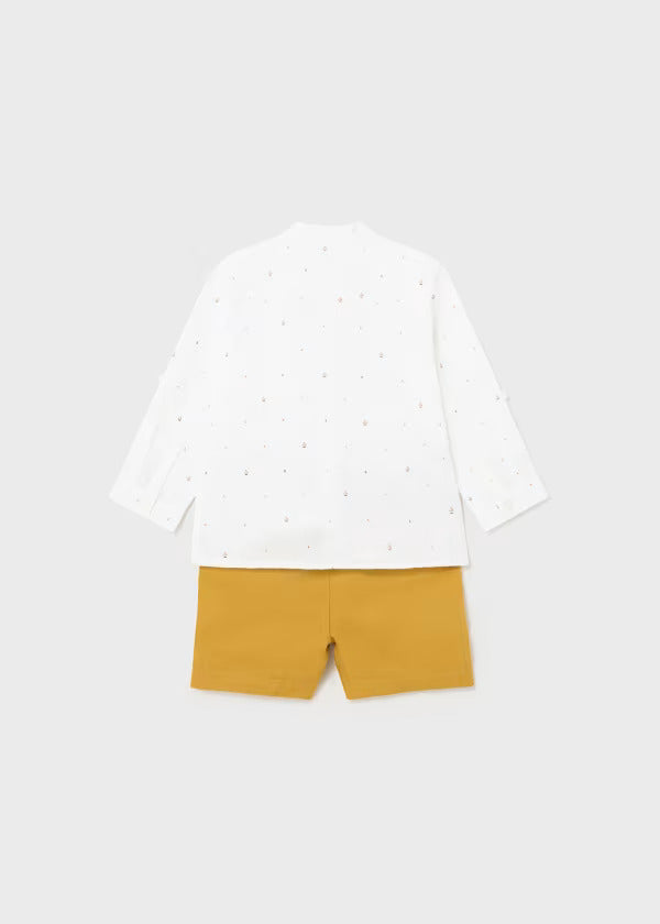 Mayoral Baby Boy Short Set  1246-19  Ocre