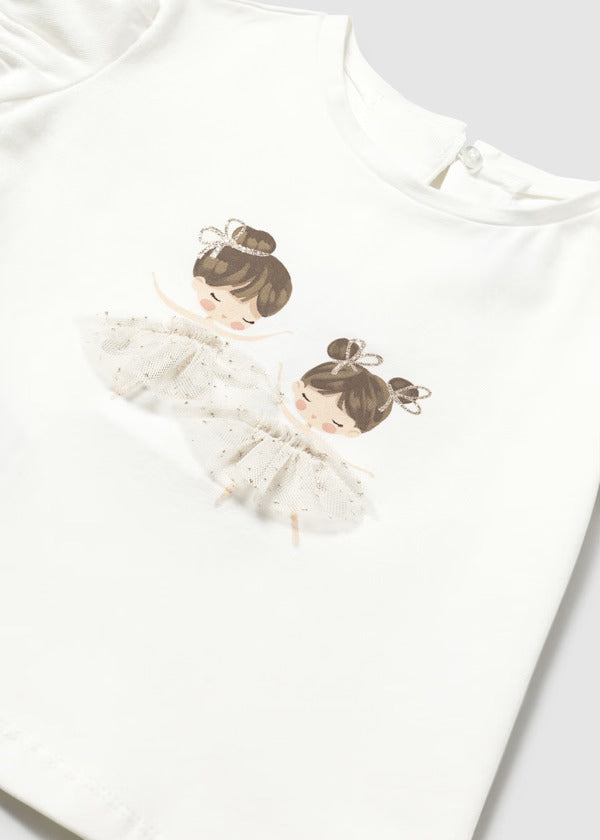 Mayoral Baby Girl Short Sleeve Tee   1041-47   Crudo