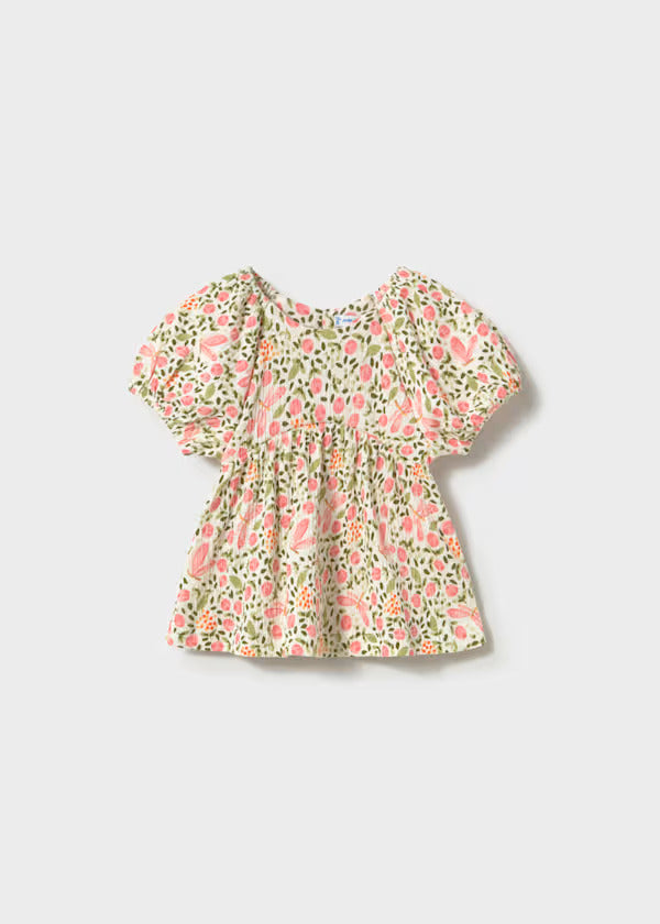 Mayoral Baby Girl Floral Print Blouse   1105-36   Blossom