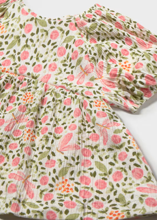 Mayoral Baby Girl Floral Print Blouse   1105-36   Blossom