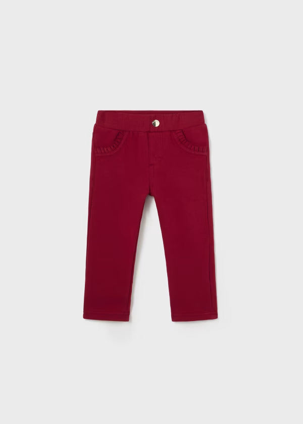 Mayoral Baby Girl Basic Fleece Trousers  560-51  Guinda **