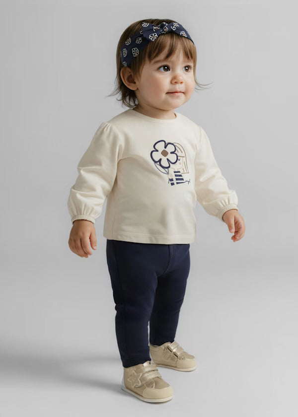 Mayoral Baby Girl Trousers   513-82   Marino