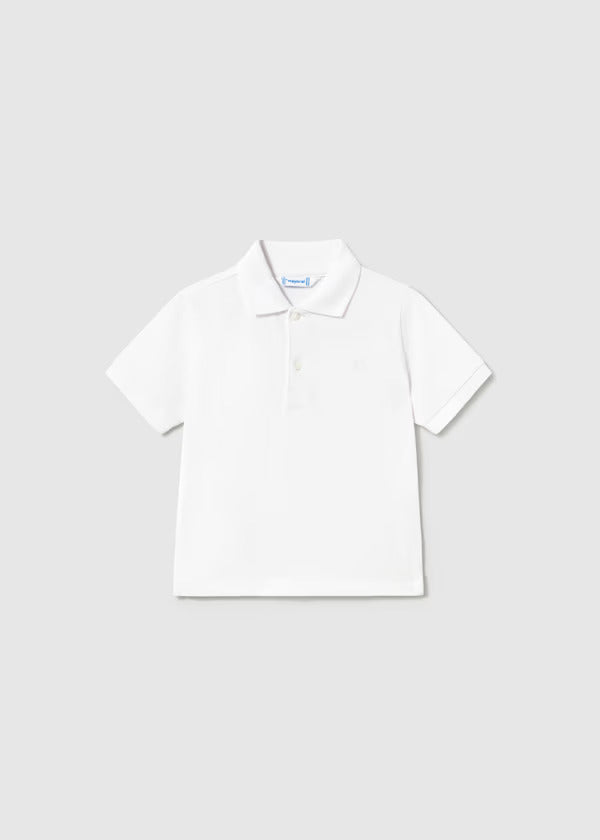 Mayoral Baby Boy Short Sleeve Polo   102-87   Blanco