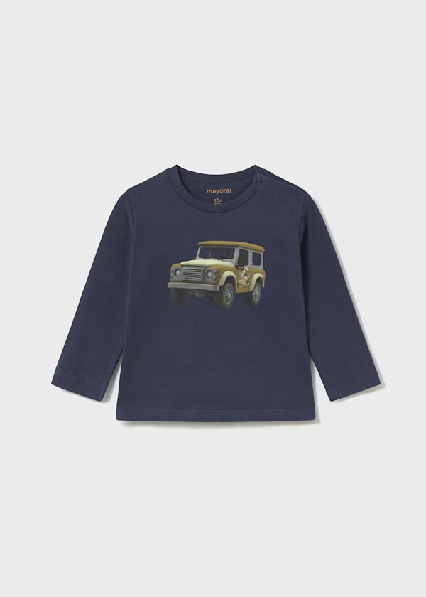 Mayoral Baby Boy Long Sleeve Tee   2066-28   Azul
