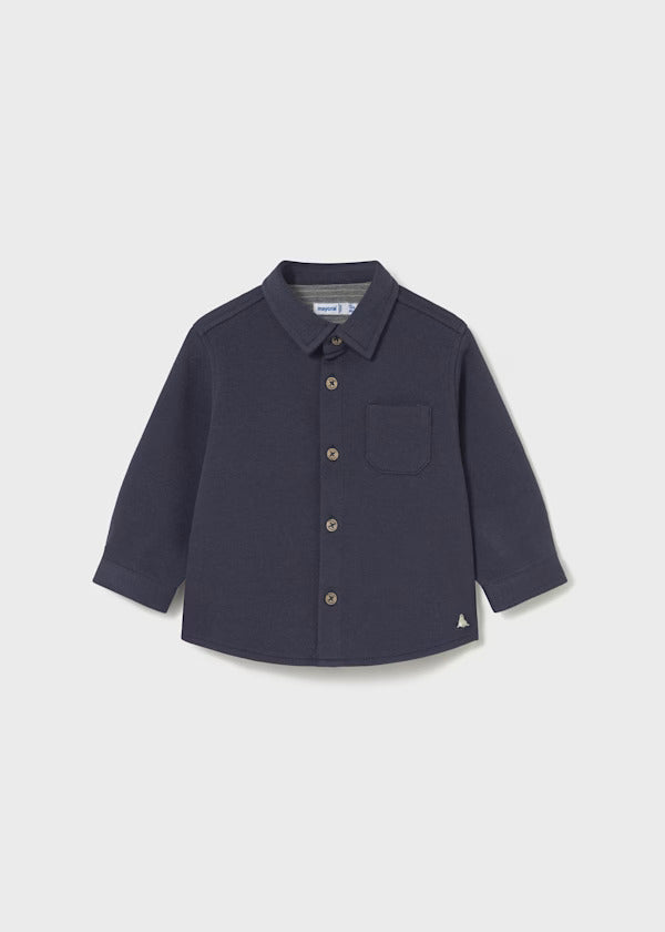 Mayoral Baby Boy Knit Collared Shirt   2106-2   Noche