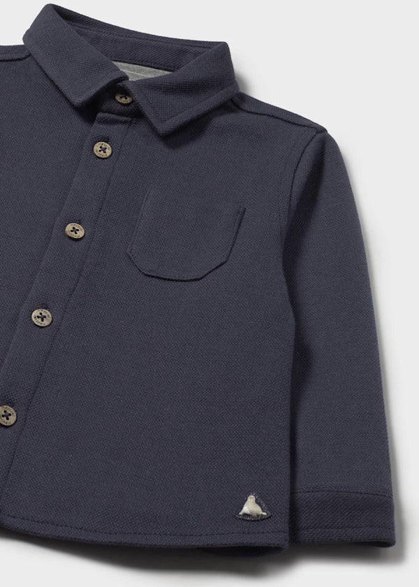 Mayoral Baby Boy Knit Collared Shirt   2106-2   Noche