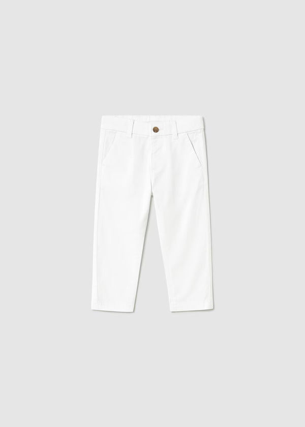 Mayoral Baby Boy Twill Pants   522-68   Blanco