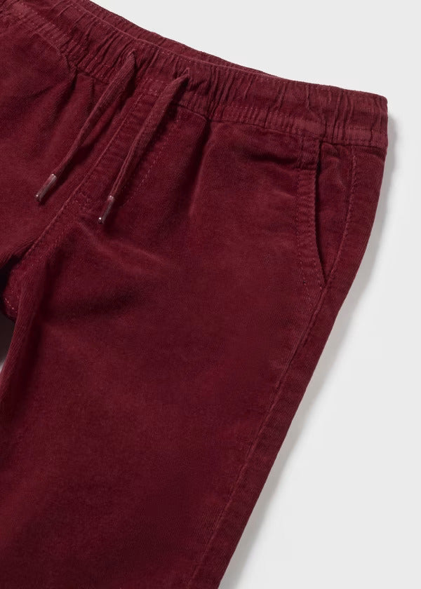 Mayoral Baby Boy Micro-Cord Lined Trousers   2537-65  Guinda *
