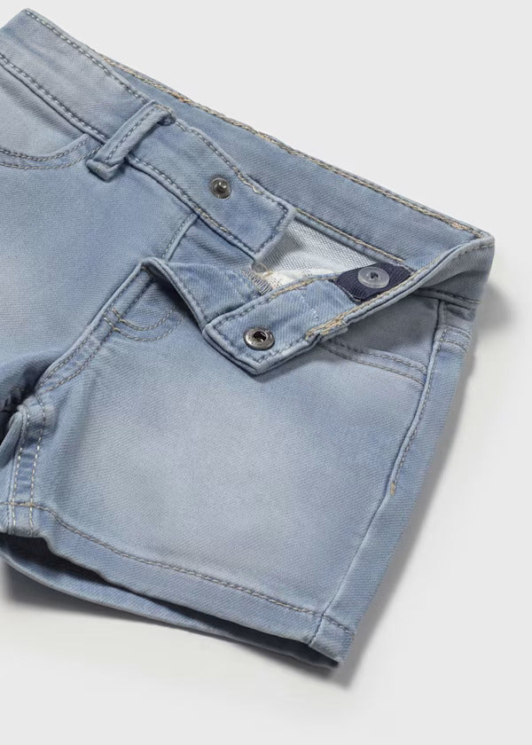 Mayoral Baby Boy Five Pocket Soft Denim Shorts    1246-20  Bleach*