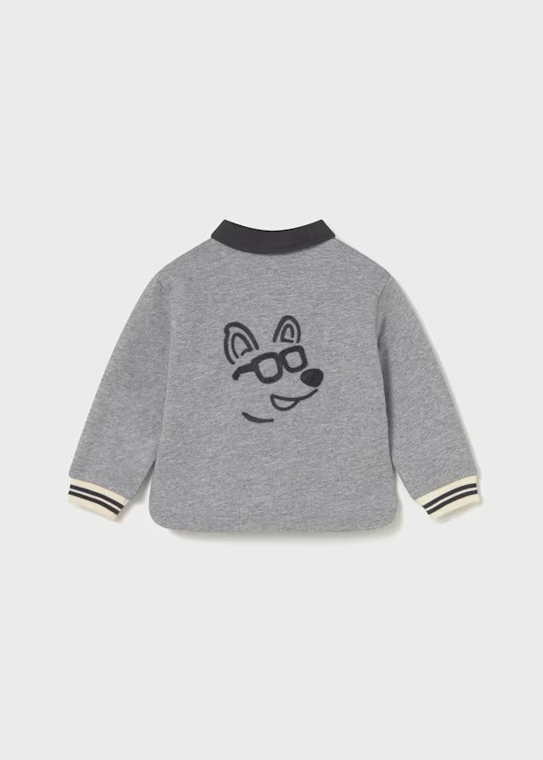 Mayoral Baby Boy Fleece Pullover   2415-79    Ceniza
