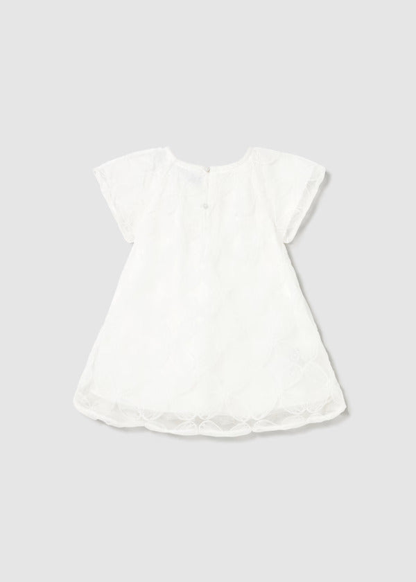 Mayoral Baby Girl Embroidered Dress   1982-27   Crudo